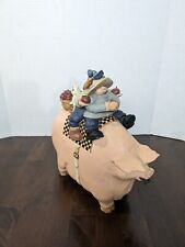 Willieraye Studio WW3034 1997 Pig With Two Riders , a Cat, a Bag Of Apples picture