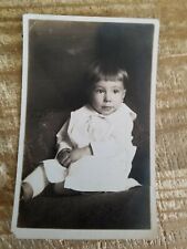 VTG EARLY 1900'S BABY REAL PHOTO POSTCARD.*P4 picture