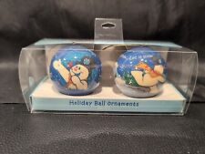 2006 Hallmark Frosty The Snowman Holiday Ball Ornaments Set of 2 picture