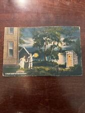 Vintage Postcard- First Night in the Country. picture