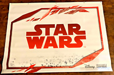 Star Wars Vinyl Wall Banner 4' x 3' Feet RARE RED Logo Movie Poster LucasFilm picture