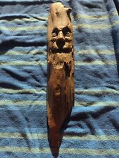 Old Man Face on  *FAUX*Driftwood  R Engler 18in picture