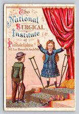 National Surgical Institute Girl Tossing Crutches Philadelphia P72 picture