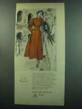 1949 R.H. Stearns Coat Ad - At the Stadium picture