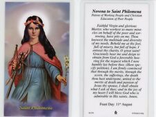 Novena to Saint Philomena  - Laminated Holy Card RAL picture