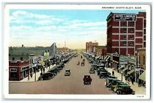 c1920's Bird's Eye View Of Broadway Scotts Bluff Nebraska NE Unposted Postcard picture