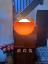 Vintage Harvey Guzzini Orange Mid Century Floor  Lamp Space Age Clan Bud picture