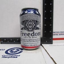 2022 Budweiser LIMITED empty 12oz beer can FREEDOM LET IT RING EAGLE FLAG picture