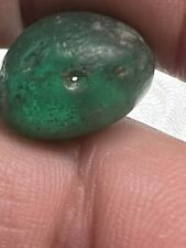 Ancient Blue Green Asian/Roman Green Dome Shaped Bead 15.3 X 14.6 X 11.5 mm  picture