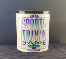 Vintage 1994 Houston Foods Sports Trivia 3rd edition Popcorn Tin/Trash can picture