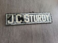 Vintage Reverse Glass Name Plate. Jc Sturdy picture