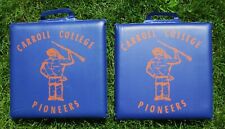 Carroll College University Pioneers 2 Vintage Stadium Seat Cushions Waukesha WIS picture