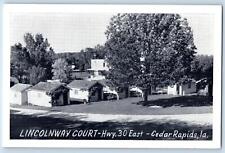 c1920's Lincolnway Court Cabins Road View Cedar Rapids Iowa IA Vintage Postcard picture