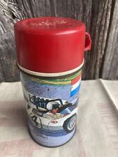 Vintage 60's Auto Race Thermos Only No Lunch Box #4 picture