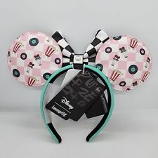 NEW Loungefly-Disney Mickey & Minnie Date Night Diner Records Headband picture