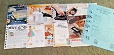 VINTAGE PRESTO Counter Top APPLIANCES 1962 Pages from Manar Sales Catalog picture