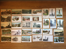 Lot of 30 Antique Postcards NEW YORK CITY LANDMARKS 1902-1906 Posted w/2 Glitter picture