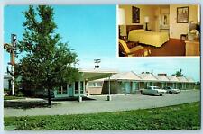 c1950's Great Lakes Motel & Restaurant Cottages Lake Bluff Illinois IL Postcard picture