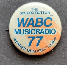 WABC MUSIC RADIO 77 WEAR TO WIN VINTAGE 