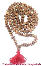 Rare 10 Mukhi Rudraksha / Narayan Mala - 109 beads picture