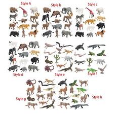 12 Pieces Forest Wildlife Animals Figurines Playset Animals Figures Model for picture