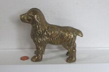 Vintage Solid Brass Cocker Spaniel, 5.5 x 4.5 And Highly Detailed Figure picture