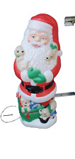 Vtg 1997 TPI Christmas Lighted Santa with Puppies Blow Mold - 43