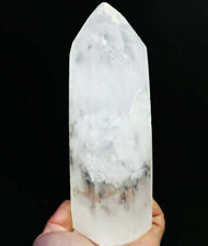 3.18lb Natural Polished White Clear Quartz Crystal Obelisk Wand Point Healing picture