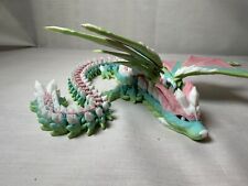 Articulating Wolf Dragon 3D Printed Large 18 Inch Fidget Macaron Rainbow picture