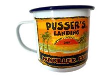 Pussers Landing Painkiller Club Enamelware Tin Mug Navy Rum Secret Recipe 2008 picture