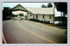 Astor FL-Florida, Florida Covered Bridge, Vintage Postcard picture