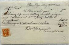 Antique 1866 Receipt for Work Done at 317 & 319 Fulton Street Brooklyn, NY picture
