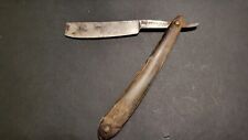 Vintage, antique english straight razor Bengal steel with bone handle picture