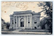 1906 Exterior Public Library Building Hartford City Indiana IN Vintage Postcard picture
