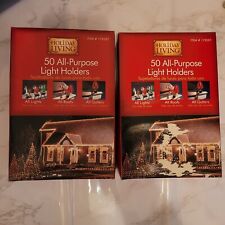 2 Boxes Adams All Purpose  Light Holders Gutters Box of 50 New In Box READ  picture