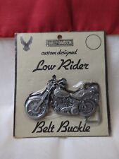 Harley Davidson VTG Custom Designed Factory Low Rider Motorcycle Belt Buckle NOS picture