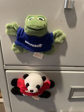 Official Microsoft Store Toy Fridge Magnets Panda And Frog picture