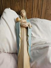 Rare Vintage Daprato Statue of The Virgin Mary with Child picture