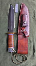 Reproduction of Randall Model 1 Fighting Knife w/Sheath & Stone picture