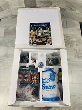 Dept 56 Snow Village Saturday Morning Downtown 1997 Set of 8 54902 NEW Complete picture