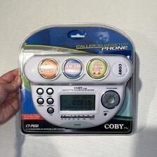 VTG Coby CT-P650 Phone with Caller ID and AM/FM Dual Alarm Clock Radio (White) picture