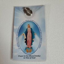 Miraculous Mary Religious Medal Prayer to Our Blessed Mother in Time of Need 1
