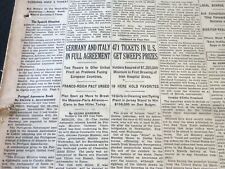 1936 OCTOBER 24 NEW YORK TIMES - GERMAN AND ITALY IN FULL AGREEMENT - NT 6704 picture