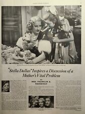 Vintage Print Ad 1937 Stella Dallas Movie Samuel Goldwyn Barbara Stanwyck  picture