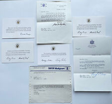 Lot of 7 Political Birthday Letters : R Reagan, G Ford, J Carter, N Rockefeller picture