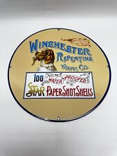 Winchester Repeating Firearms Vintage Style Porcelain Enamel Sign picture