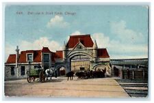 1915 Entrance to Stock Yards Chicago Illinois IL UNCO Antique Postcard picture