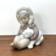 Lladro Eskimo Polar Bear 1195 Figurine, Hand Made In Spain picture