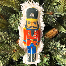 TWO'S COMPANY Silver Embroidery NUTCRACKER Soldier Christmas Ornament NWT New picture