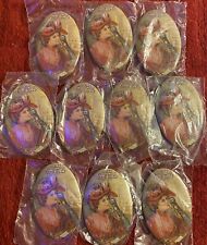 1973 Vintage Coca Cola Pocket Mirror Lot 10 Pretty Girl Advertising New/Old picture